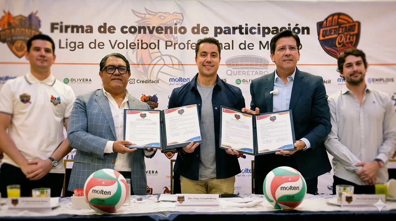 ¡No todo es fut! Querétaro estrena equipo de voleibol