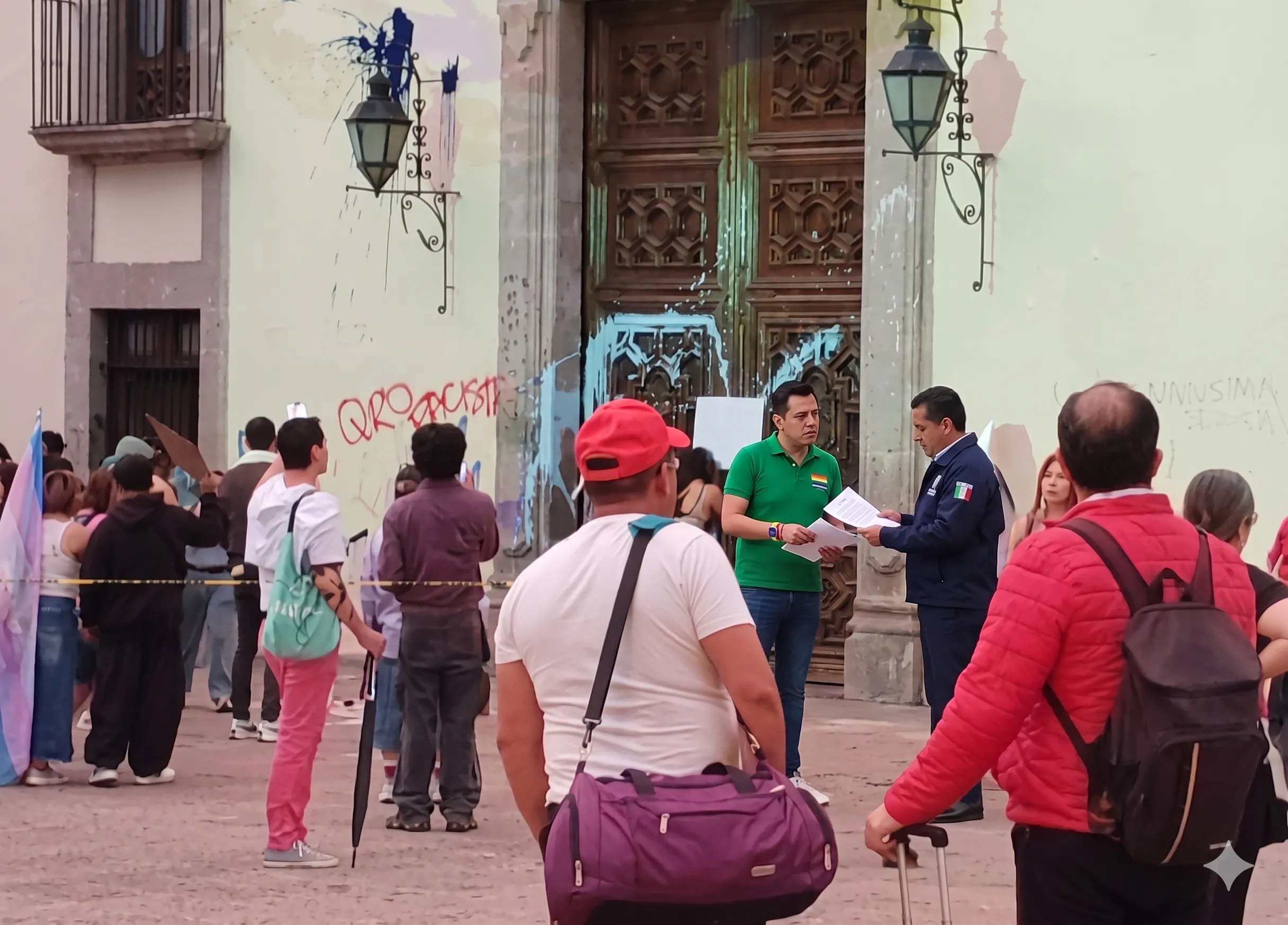 Cero nuestro estilo: Pride niega pintas en Palacio de Gobierno