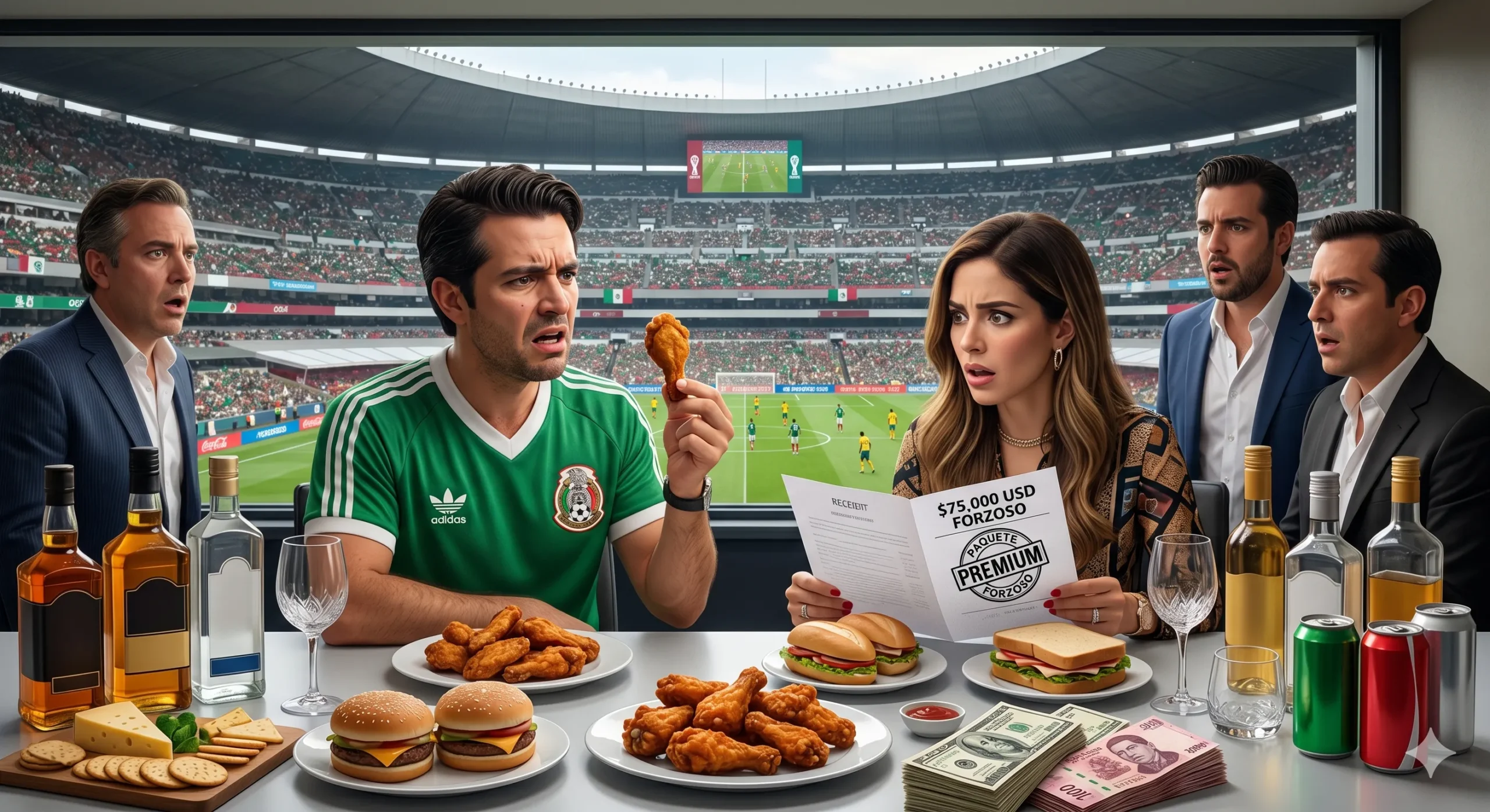 Alitas de oro: el lujito de 75 mil dólares en el estadio