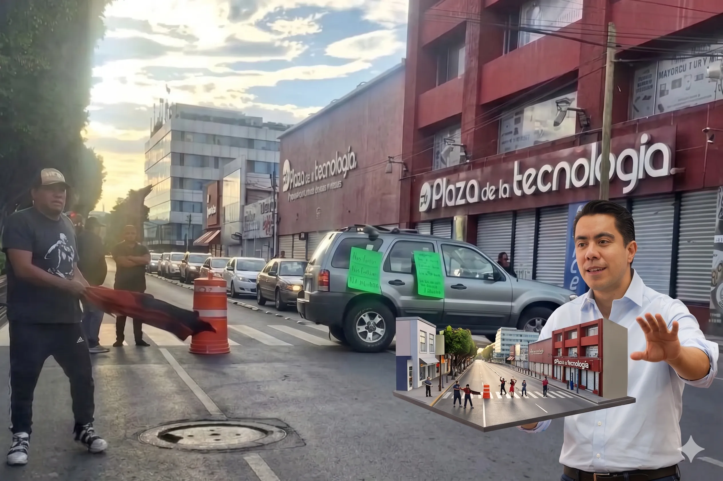 Zaragoza bloqueada: comerciantes la cierran otra vez