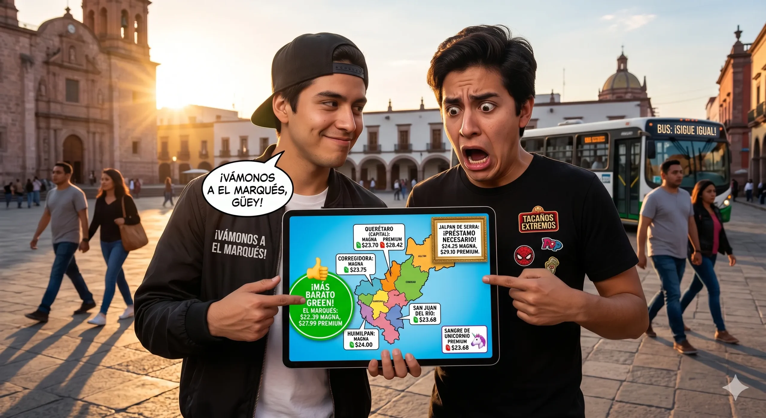 Que no te asalten cargando gas: checa los precios.