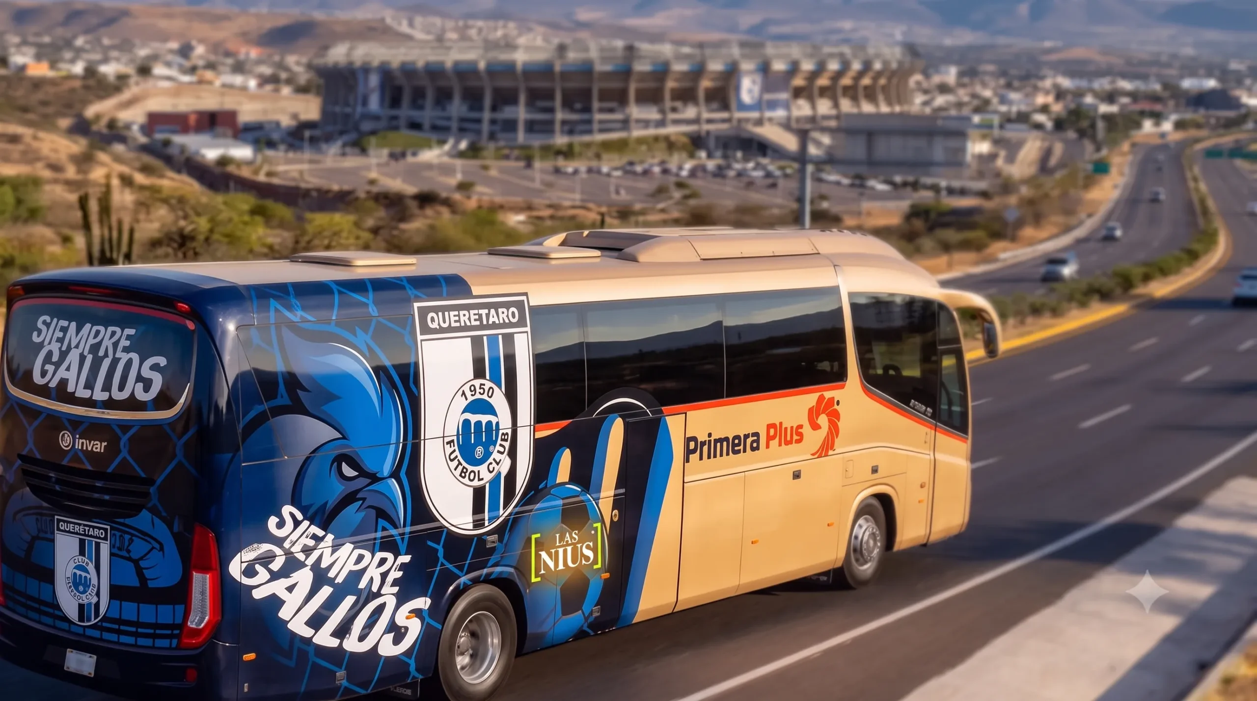 Puro lujo sobre ruedas: Gallos Blancos estrena su camión