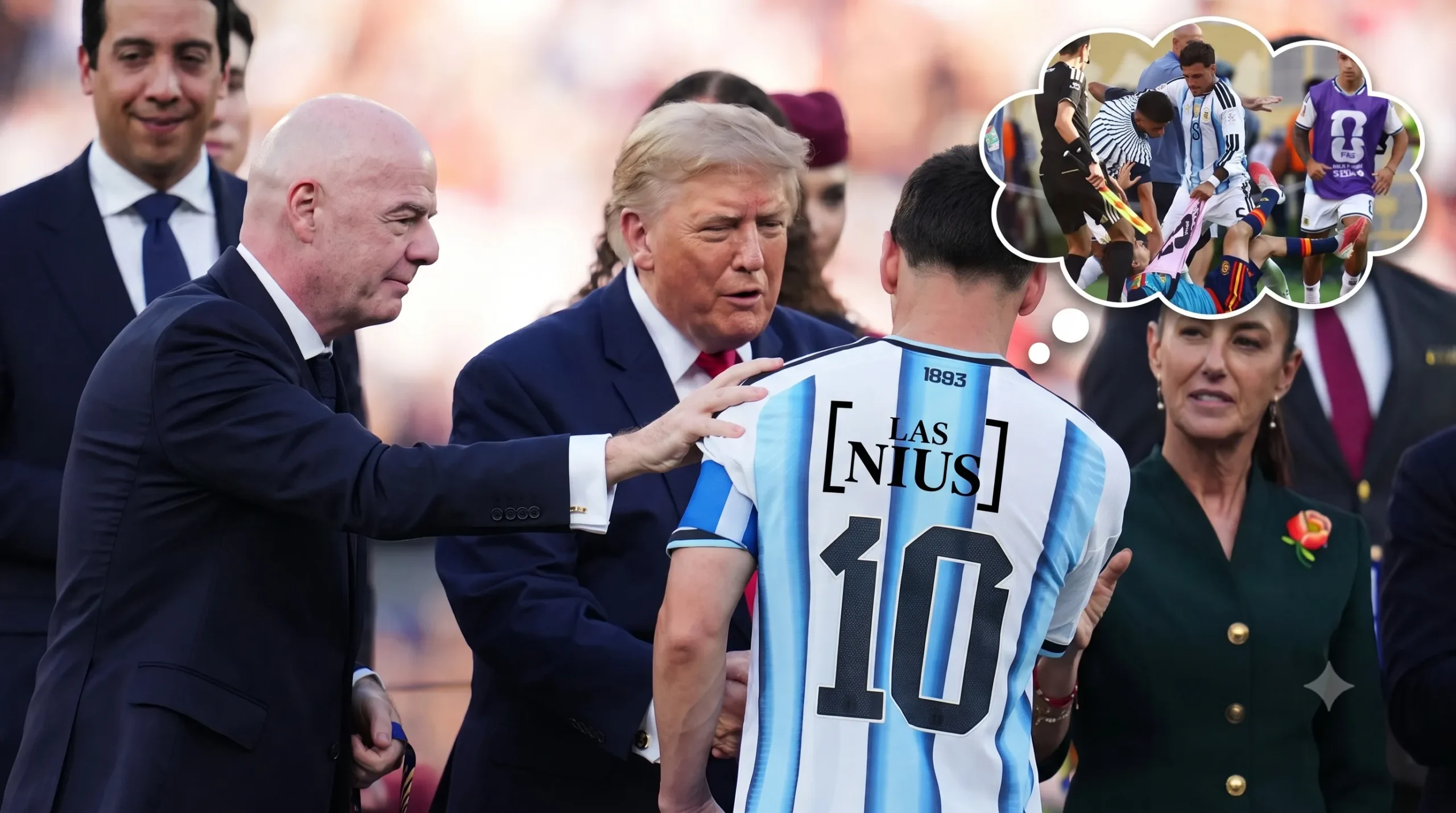 Che, qué papelón: FIFA investiga teatrito en la final