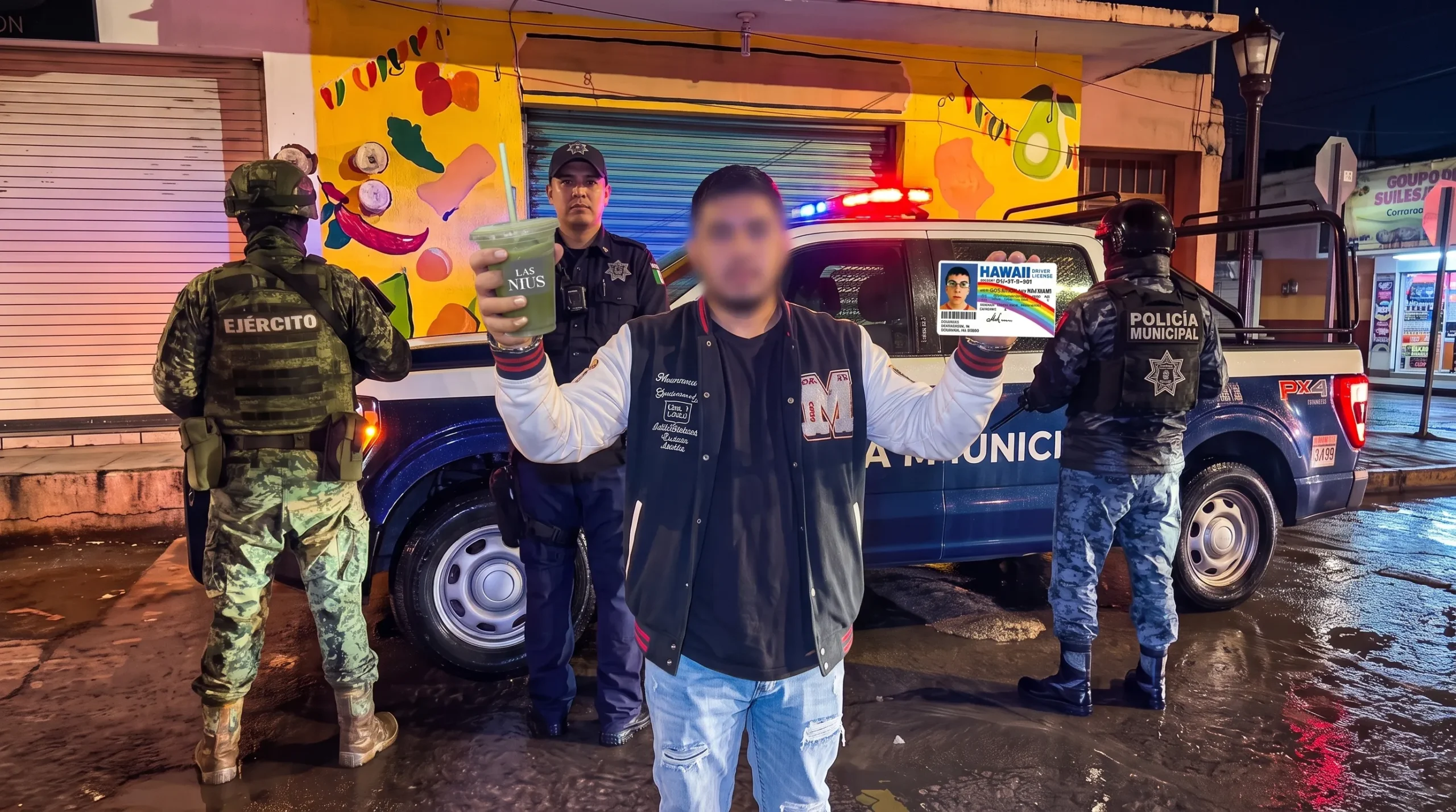 Lo atoran por polarizado y le descubren una licencia pirata
