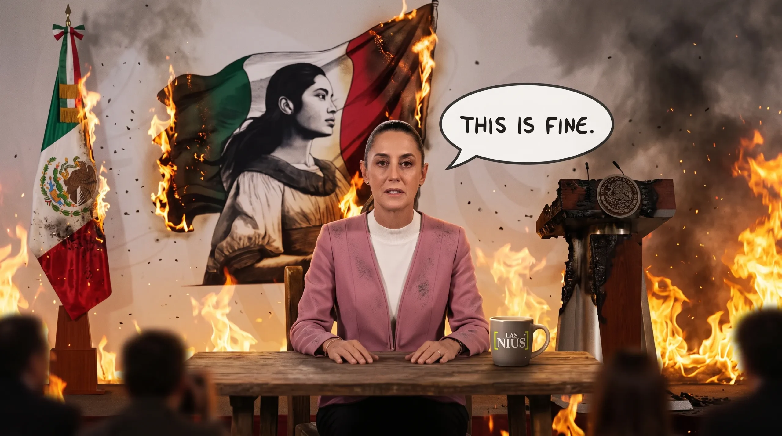 Clau presume país de caramelo antes de su informe