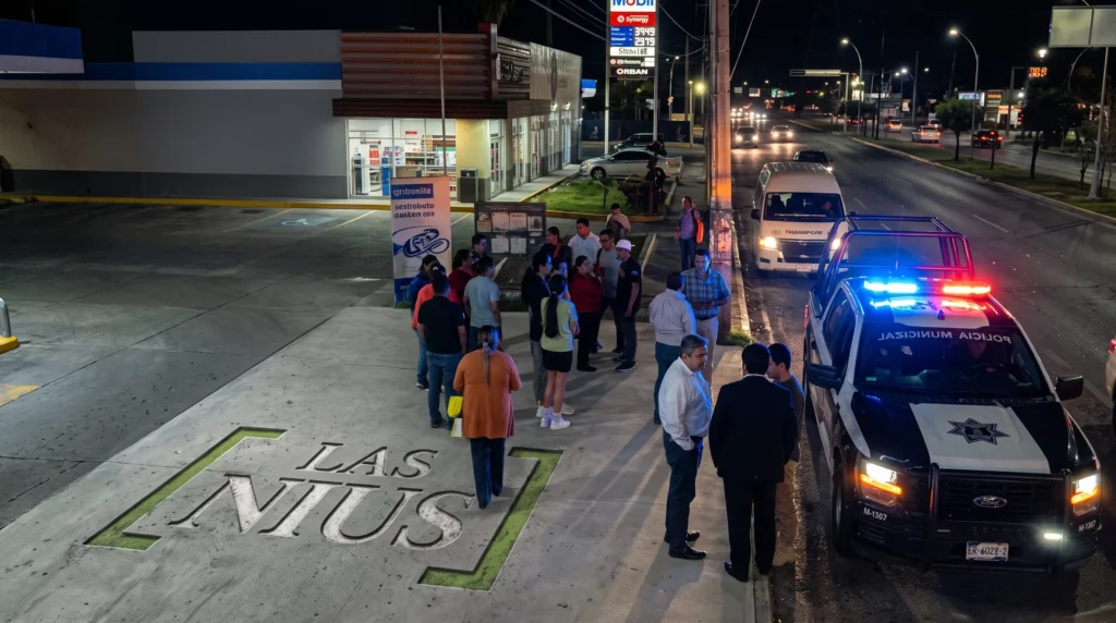 Camioneta accidentada en la Avenida de la Luz, Querétaro
