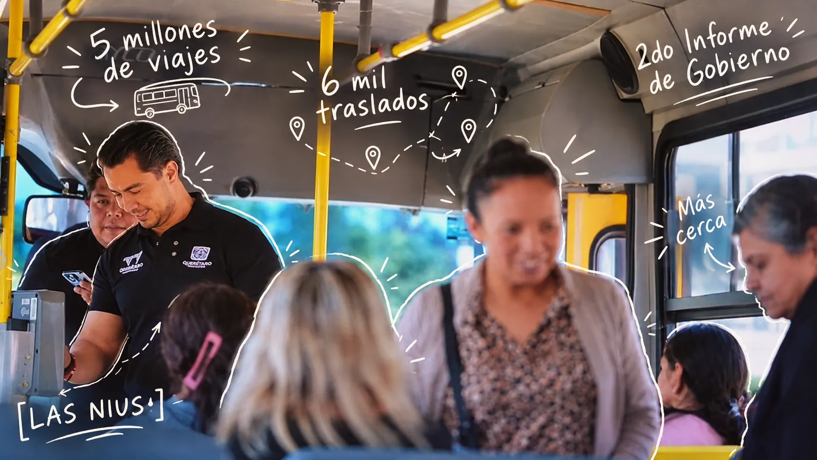 Presumen cinco millones de viajes gratis en Querétaro
