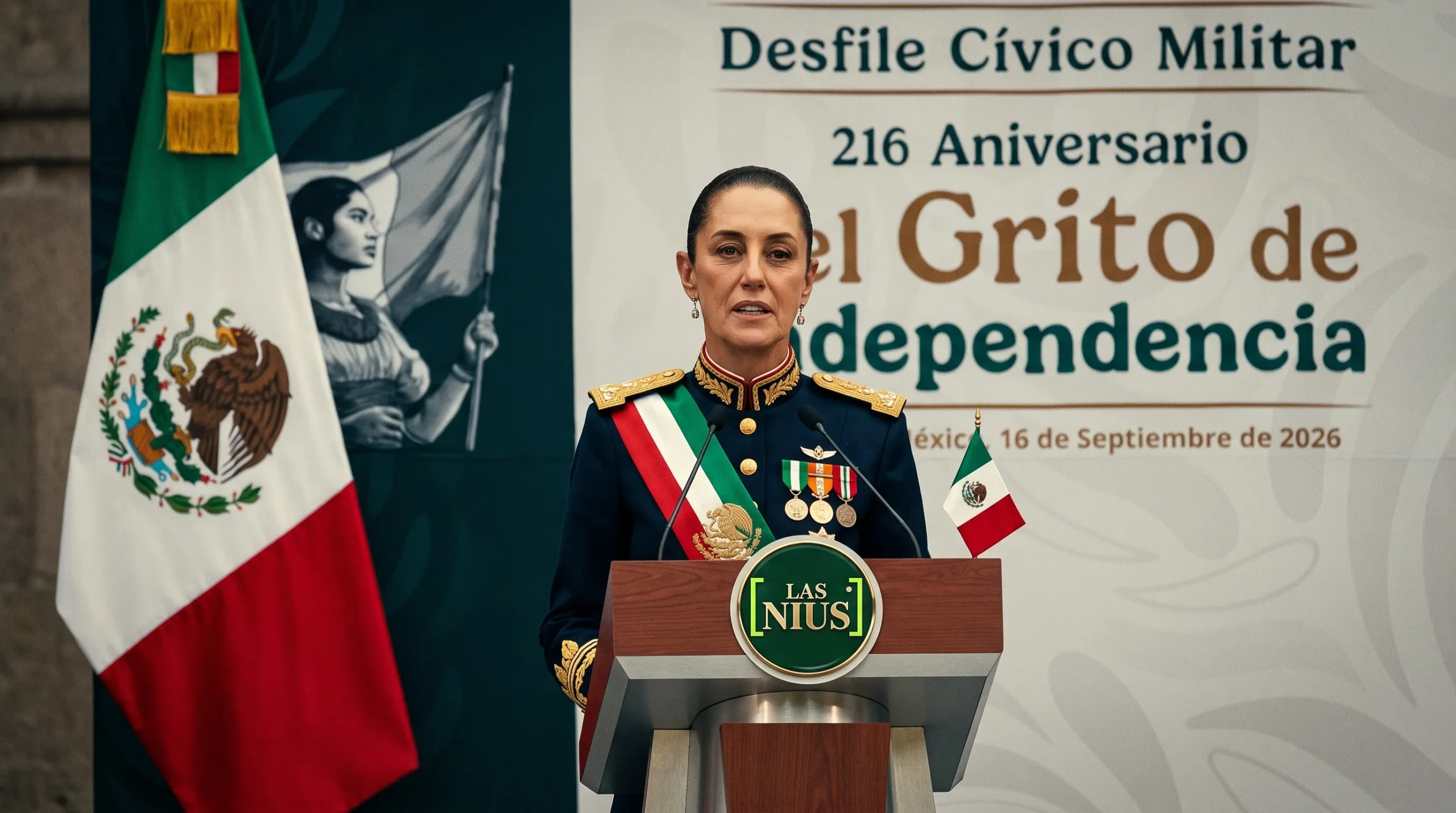 Clau jura que no somos colonia en pleno desfile militar