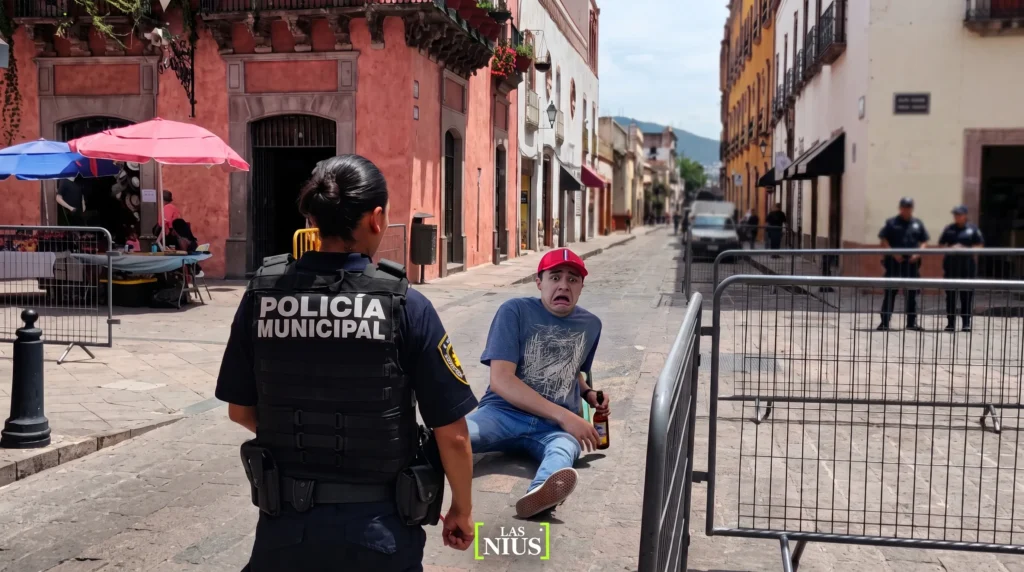Operativo de limpieza cívica con detenidos en Querétaro