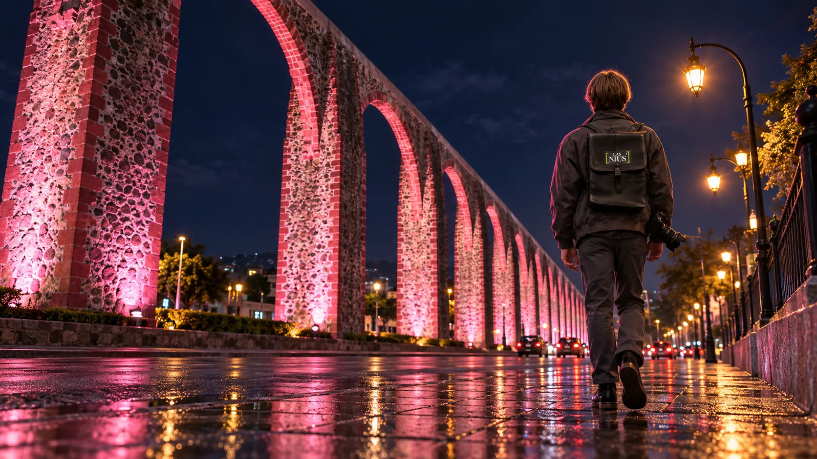 Octubre tiñe de pink el Acueducto de Querétaro