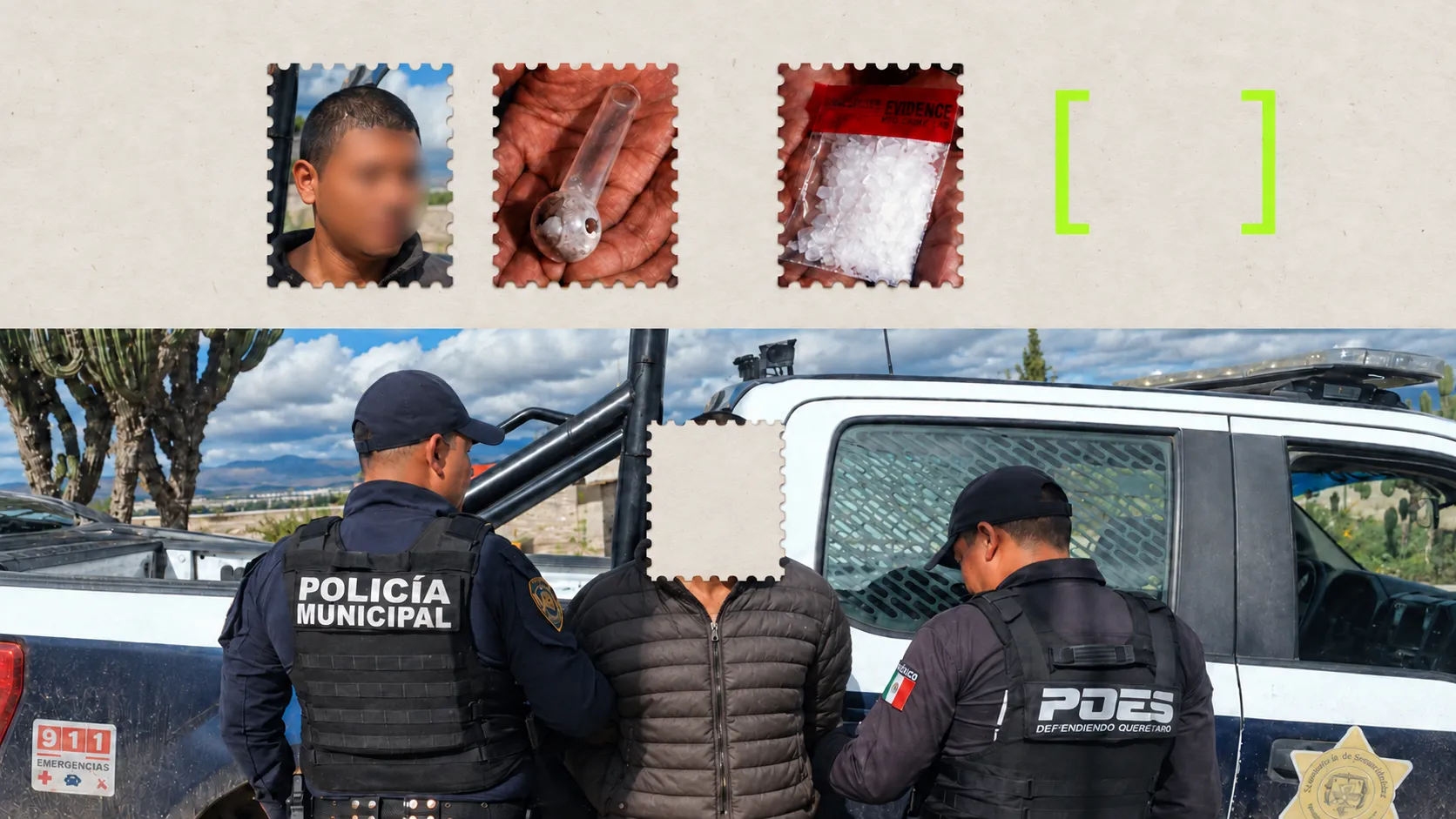 Cae presunto narcomenudista con surtido rico en Querétaro