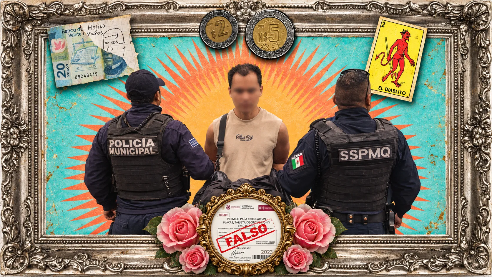 Atoran a biker con permiso pirata en Querétaro